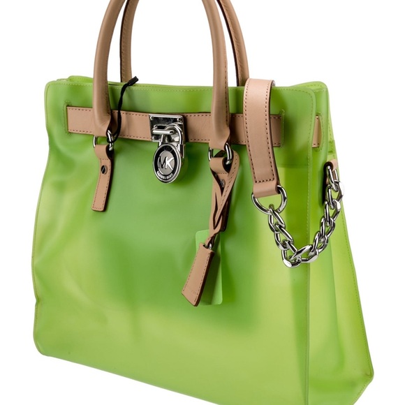 Super Rare Michael Kors PVC Hamilton Handle Shoulder Bag EUC - Picture 3 of 12